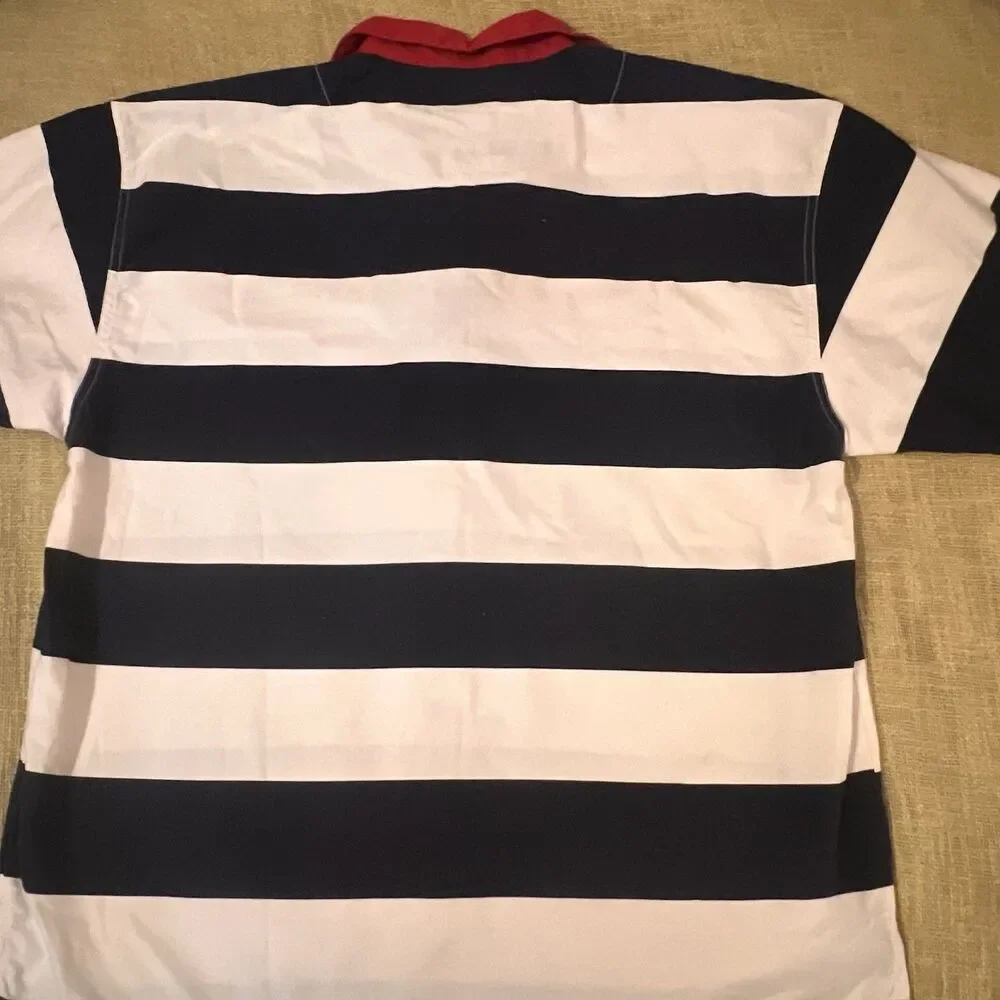 Vintage Chaps Ralph Lauren Rugby Polo Shirt Men’s Sz L Preppy Short Sleeve